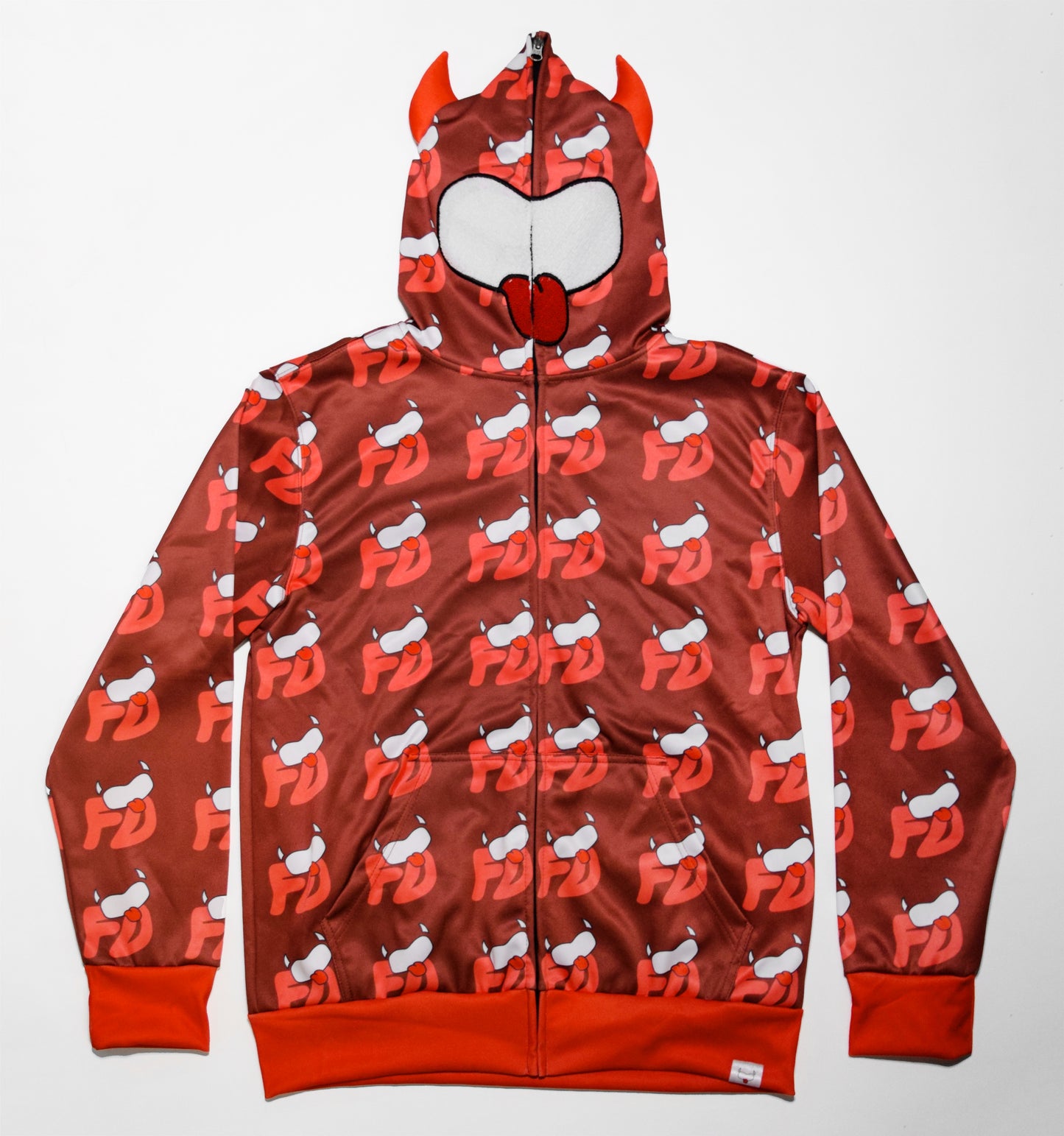 Red Horn Full Zip Hoodie