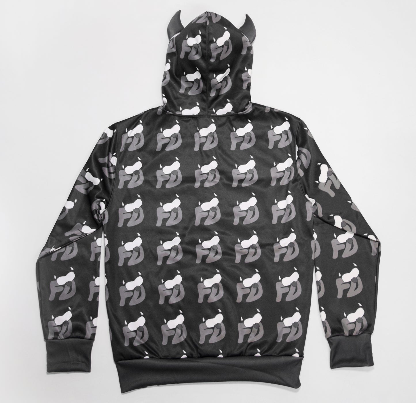 Black Horn Full Zip Hoodie