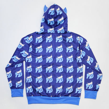 Blue Horn Full Zip Hoodie